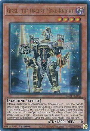 Girsu, the Orcust Mekk-Knight (UR) (RA03-EN026) - Quarter Century Bonanza 1st Edition