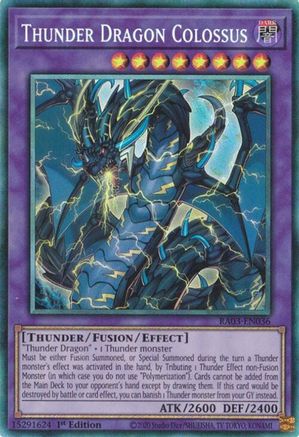 Thunder Dragon Colossus (PCR) (RA03-EN036) - Quarter Century Bonanza 1st Edition