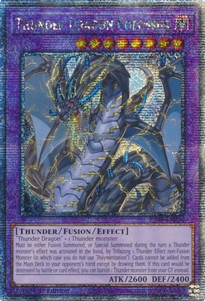 Thunder Dragon Colossus (Quarter Century Secret Rare) (RA03-EN036) - Quarter Century Bonanza 1st Edition