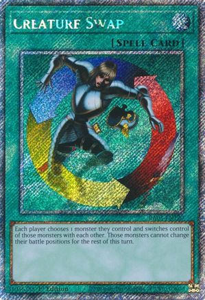 Creature Swap (Platinum Secret Rare) (RA03-EN120) - Quarter Century Bonanza 1st Edition