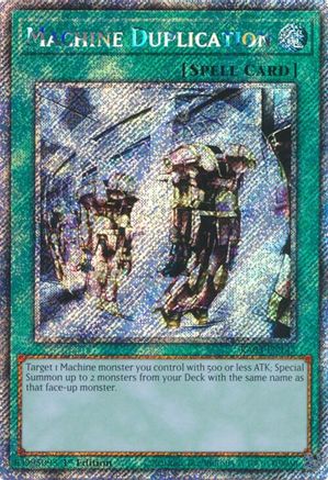 Machine Duplication (Platinum Secret Rare) (RA03-EN145) - Quarter Century Bonanza 1st Edition