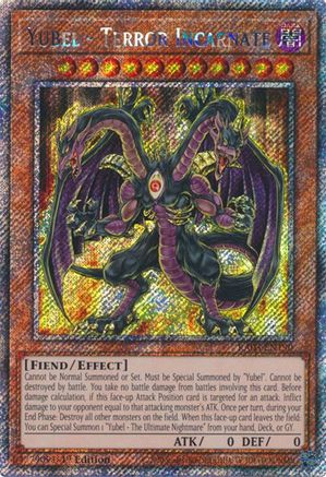 Yubel - Terror Incarnate (Platinum Secret Rare) (RA03-EN190) - Quarter Century Bonanza 1st Edition