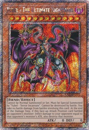 Yubel - The Ultimate Nightmare (Platinum Secret Rare) (RA03-EN191) - Quarter Century Bonanza 1st Edition