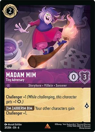 Madam Mim - Tiny Adversary (37/204) - Azurite Sea Cold Foil