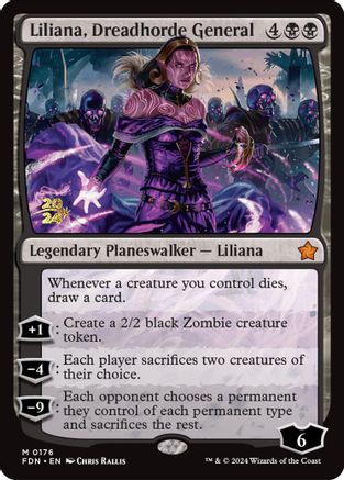 Liliana, Dreadhorde General (FDN) (PRE-176) -  Foil