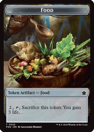 Food // Treasure Double-Sided Token (FDN-22 // 23) -