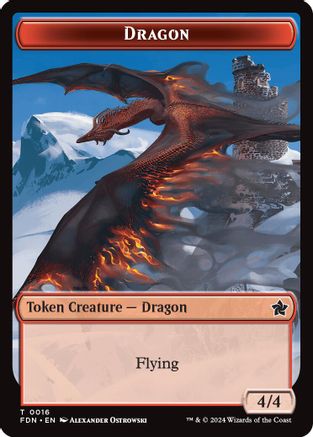 Dragon (0016) // Dragon (0017) Doubled-Sided Token (FDN-16 // 17) -