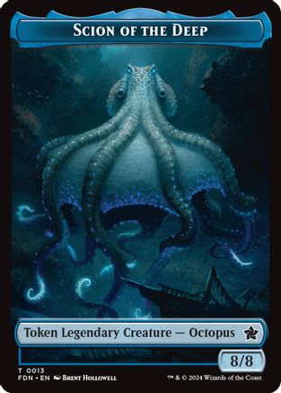 Scion of the Deep // Koma's Coil Doubled-Sided Token (FDN-13 // 11) -