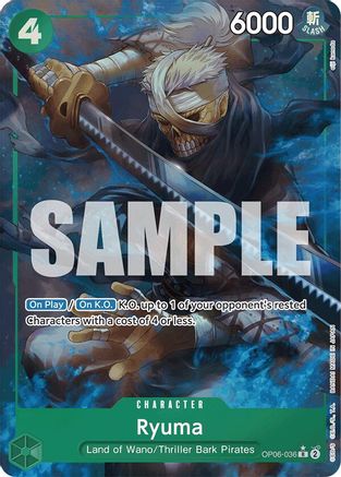 Ryuma (Full Art) (OP06-036) - Premium Booster -The Best- Foil