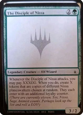 The Disciple of Nissa (-) -