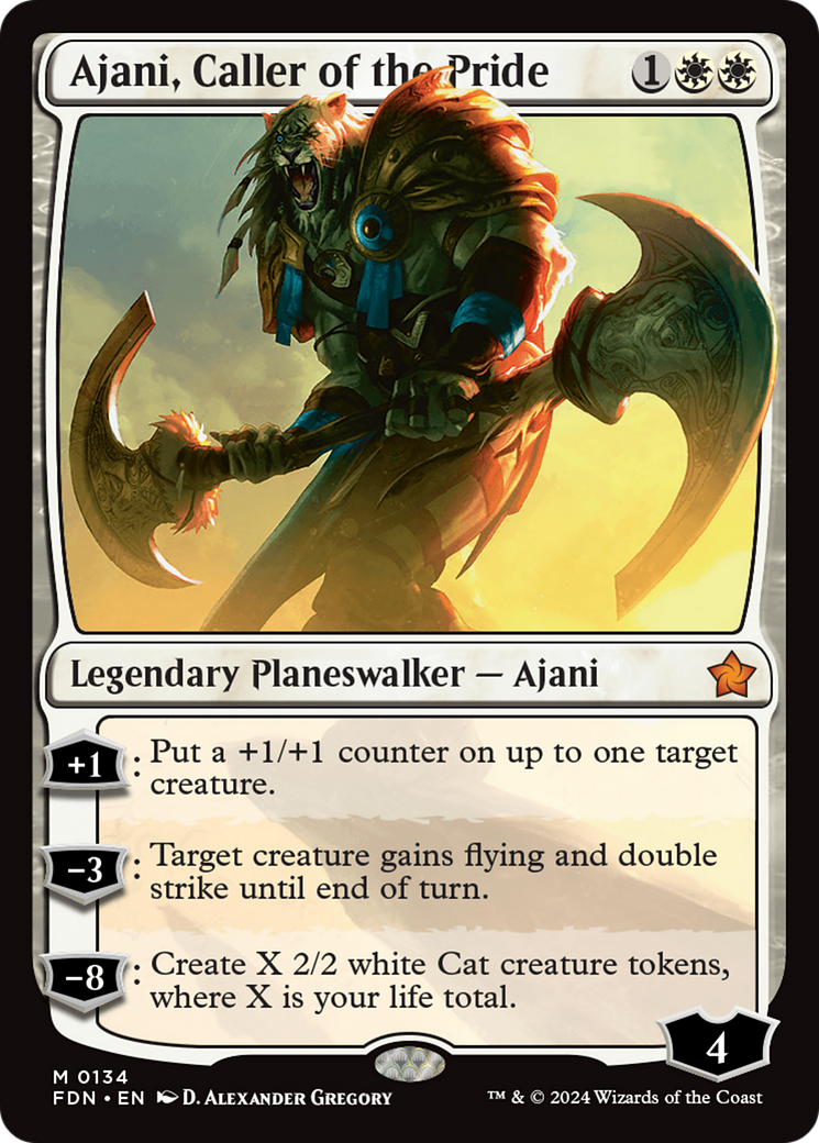 Ajani, Caller of the Pride (FDN-134) -  Foil