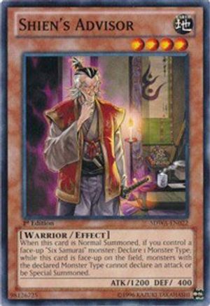 Shien's Advisor (SDWA-EN022) - Structure Deck: Samurai Warlords 1st Edition