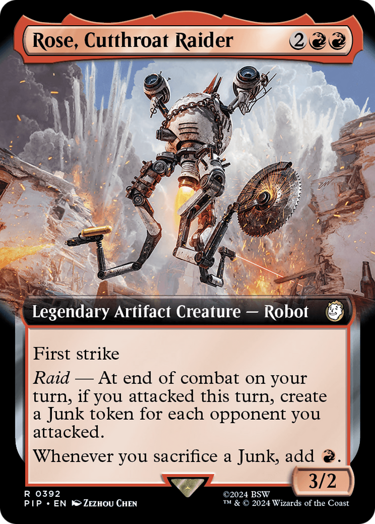 Rose, Cutthroat Raider (PIP-392) - : (Extended Art) Foil