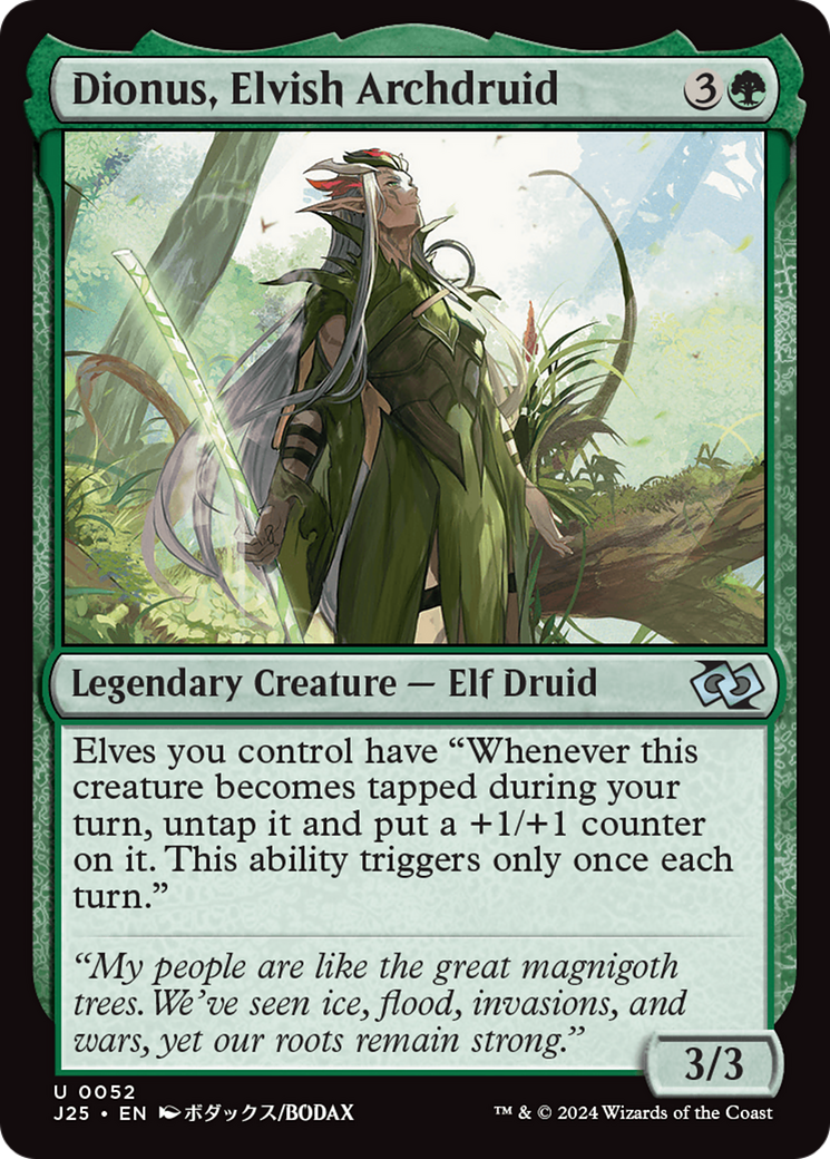 Dionus, Elvish Archdruid (J25-052) -