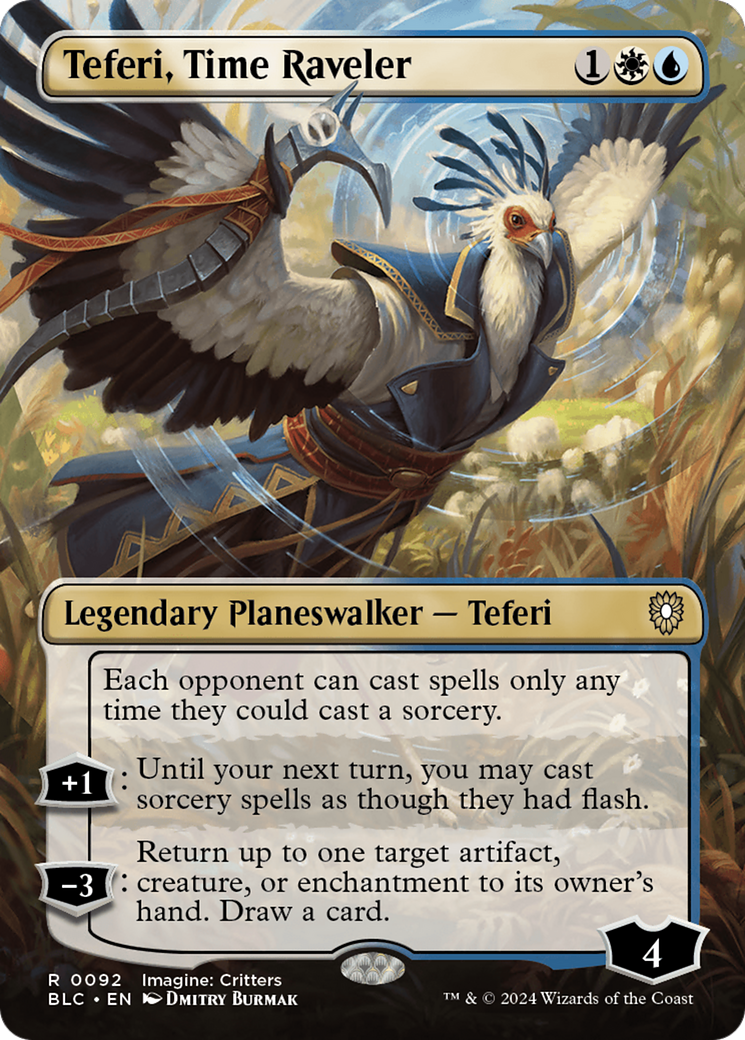 Teferi, Time Raveler (BLC-092) -  (Borderless) Foil