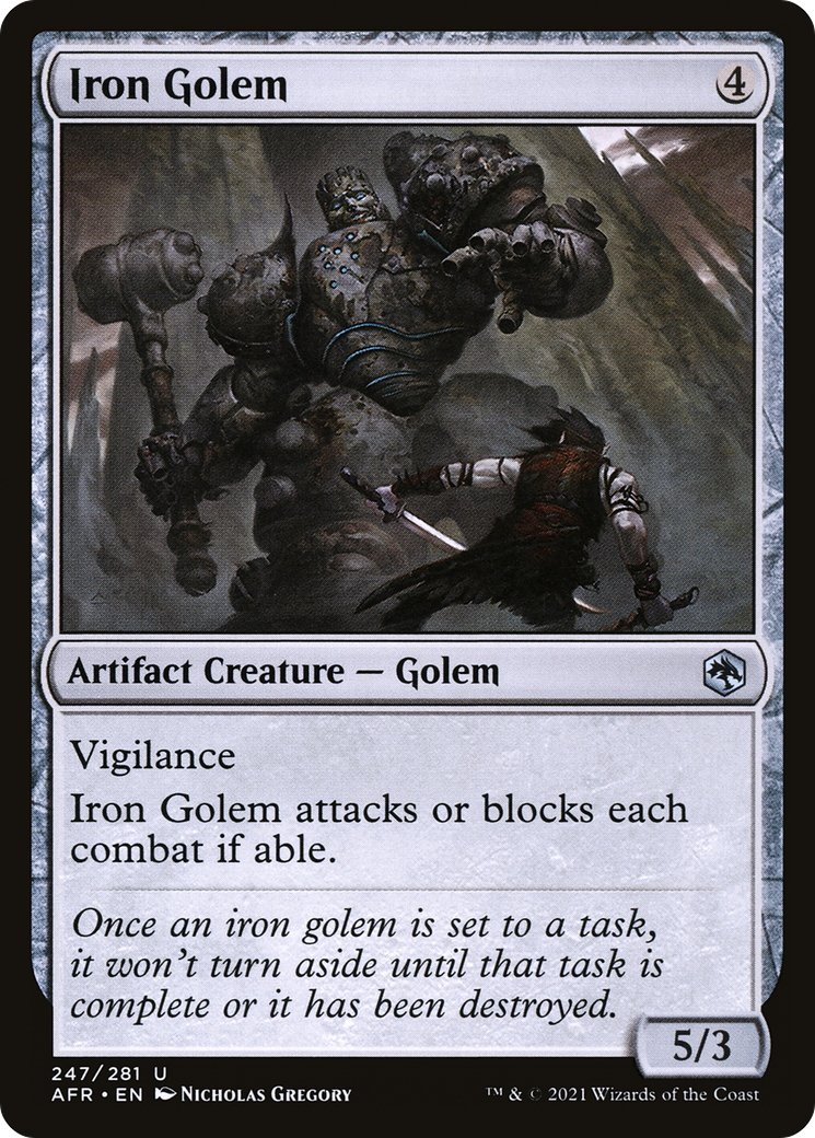 Iron Golem (AFR-247) -  Foil