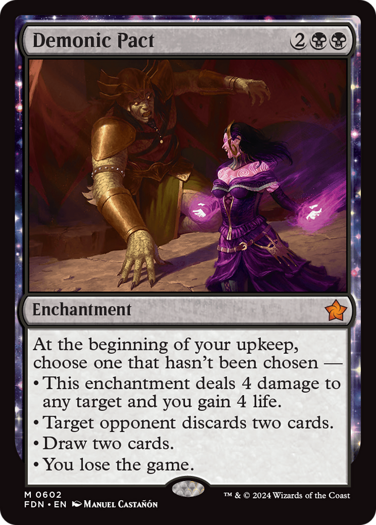 Demonic Pact (FDN-602) - : (enchantment)