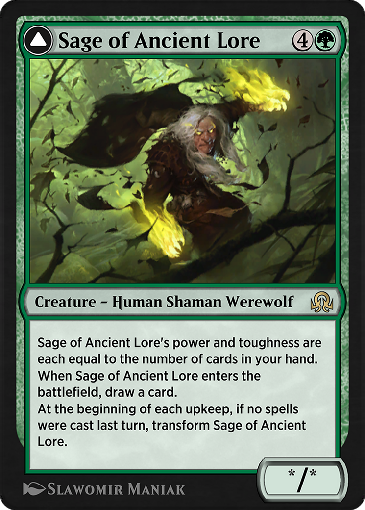 Sage of Ancient Lore // Werewolf of Ancient Hunger (SIR-211) -