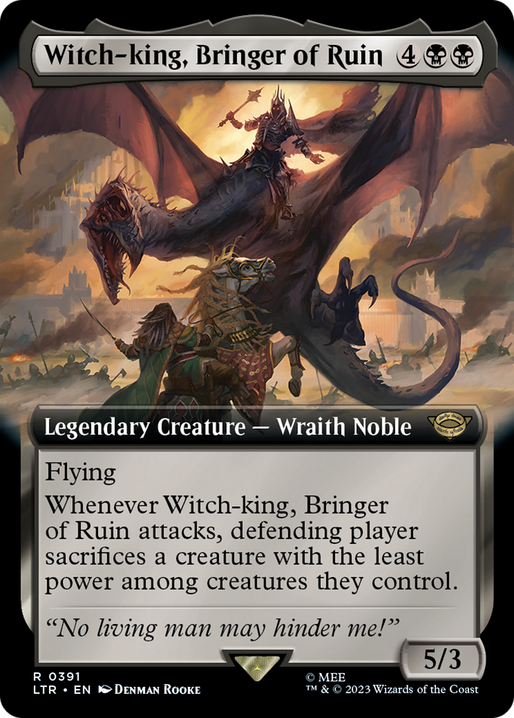 Witch-king, Bringer of Ruin (LTR-391) - : (Extended Art)