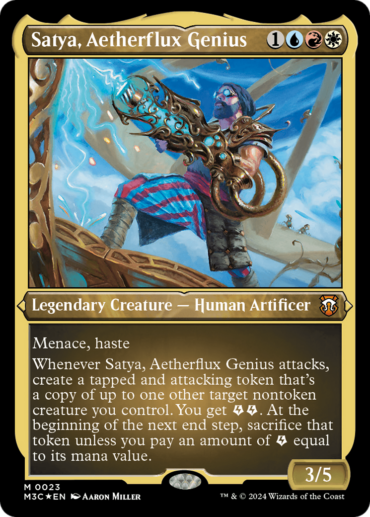 Satya, Aetherflux Genius (M3C-023) -  Etched Foil