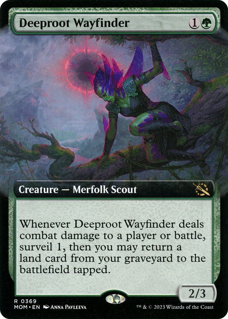 Deeproot Wayfinder (MOM-369) - : (Extended Art) Foil