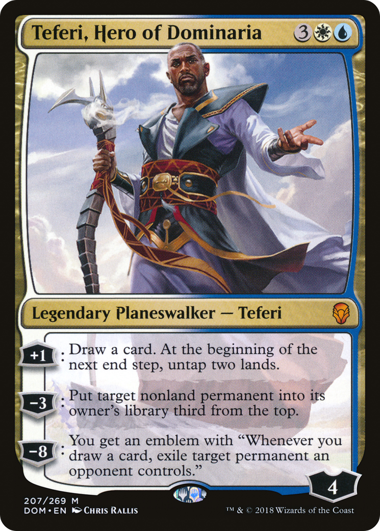 Teferi, Hero of Dominaria (DOM-207) -  Foil