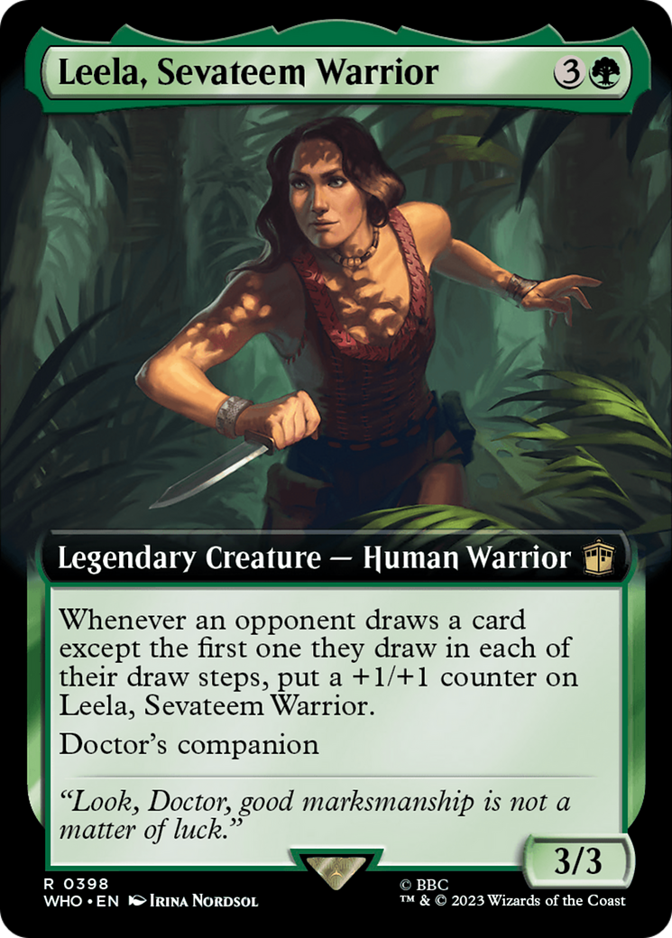 Leela, Sevateem Warrior (WHO-398) - : (Extended Art) Foil