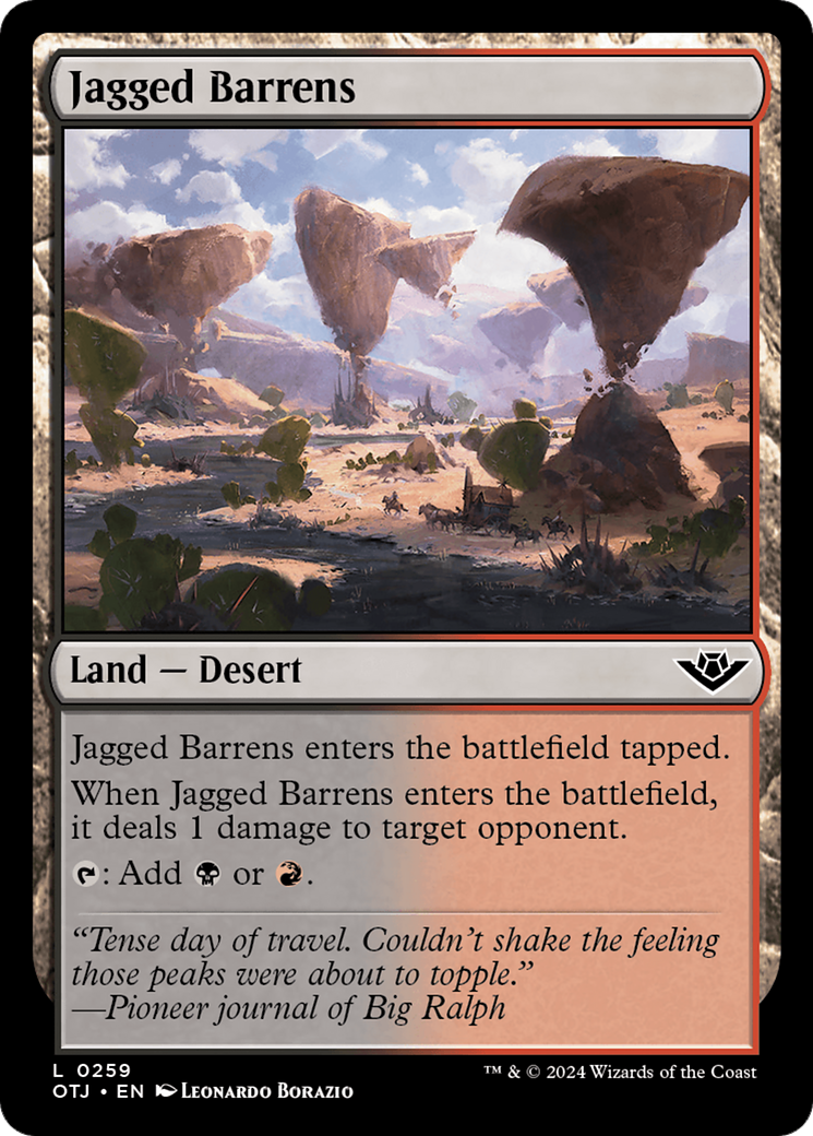 Jagged Barrens (OTJ-259) -  Foil