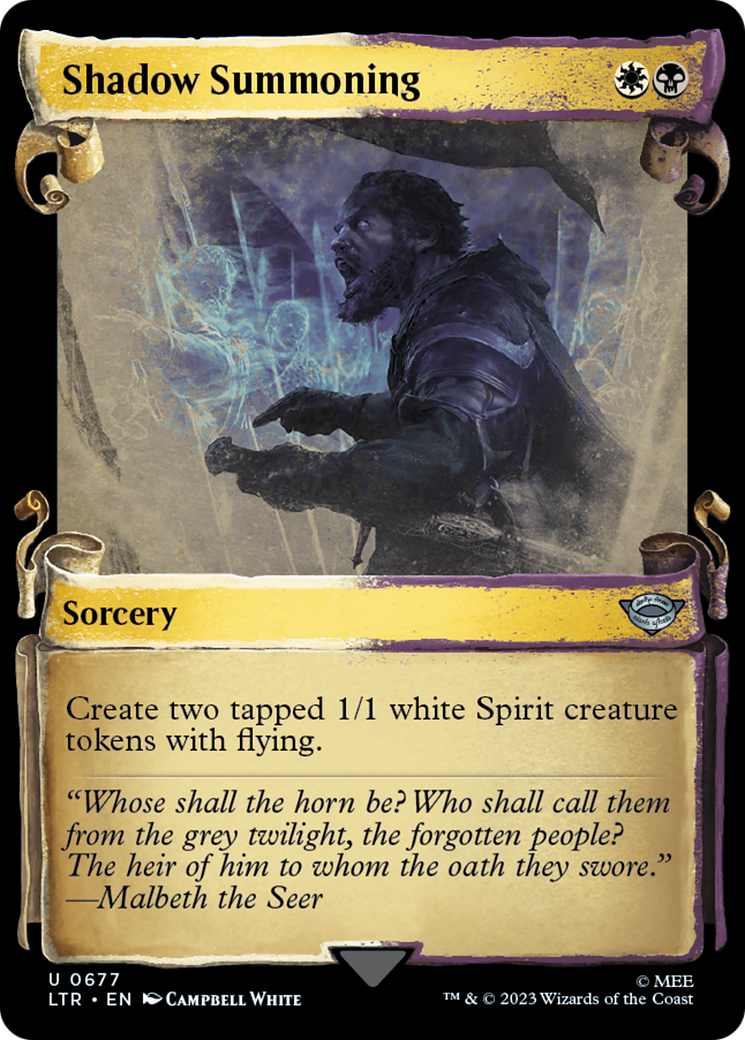 Shadow Summoning (LTR-677) - : (Showcase) Foil