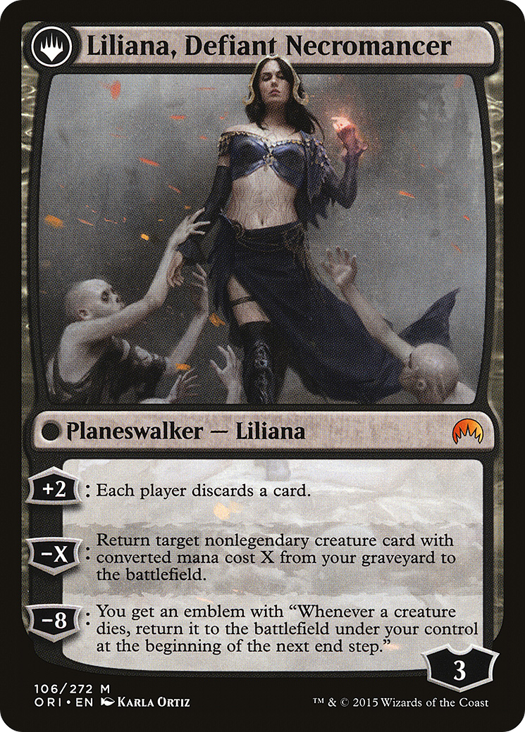 Liliana, Heretical Healer // Liliana, Defiant Necromancer (LIST-ORI-106) - : (originpwdfc)