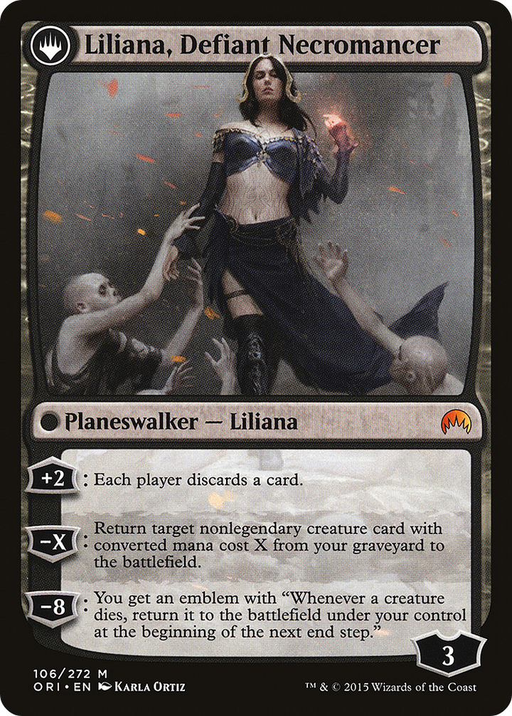 Liliana, Heretical Healer // Liliana, Defiant Necromancer (LIST-ORI-106) - : (originpwdfc)