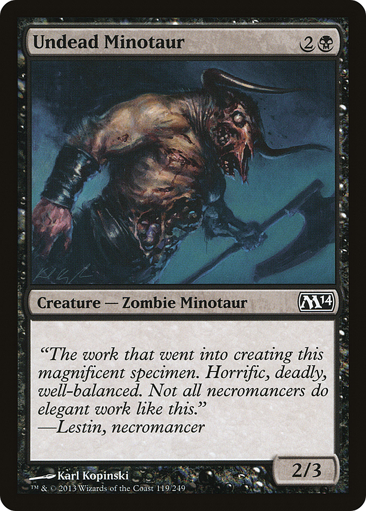 Undead Minotaur (M14-119) -  Foil