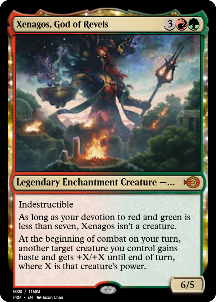 Xenagos, God of Revels (PRM-86204) - : (enchantment) Foil