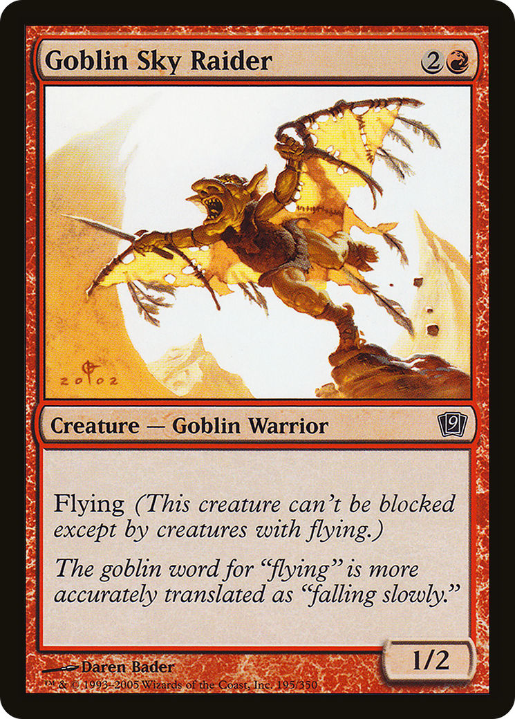 Goblin Sky Raider (9ED-195★) -  Foil