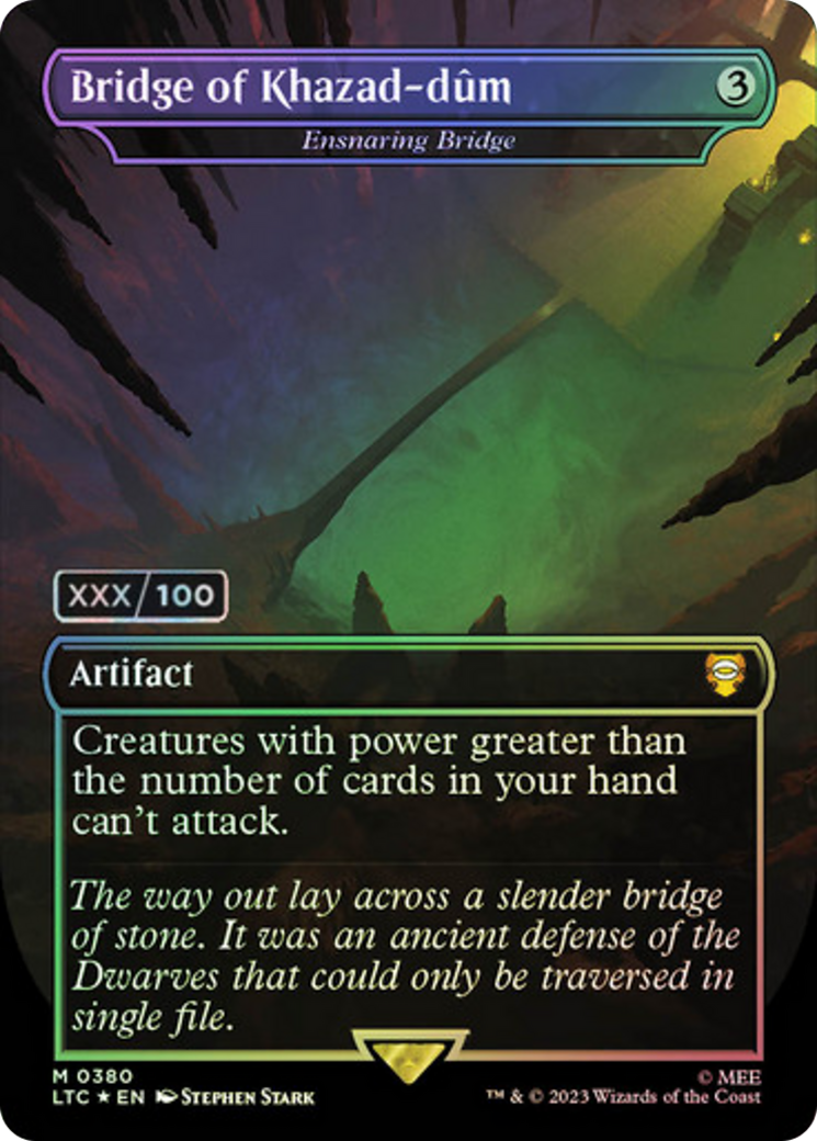 Ensnaring Bridge (LTC-380Z) -  / Bridge of Khazad-dûm (Borderless) Foil