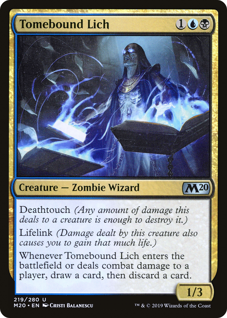 Tomebound Lich (M20-219) -