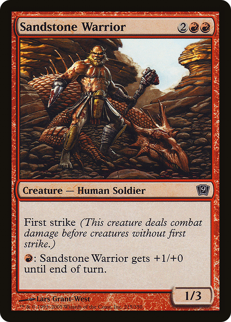 Sandstone Warrior (9ED-215★) -  Foil