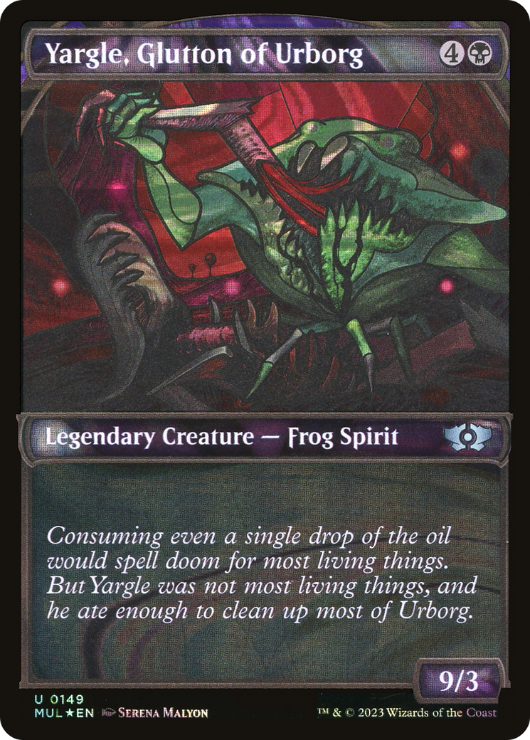 Yargle, Glutton of Urborg (MUL-149) - : (Showcase) Foil