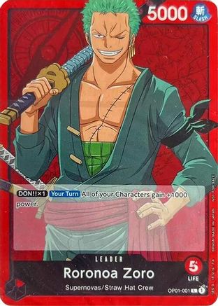 Roronoa Zoro (OP01-001) - One Piece Demo Deck Cards