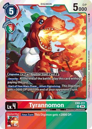 Tyrannomon (EX8-011) - Chain of Liberation Foil