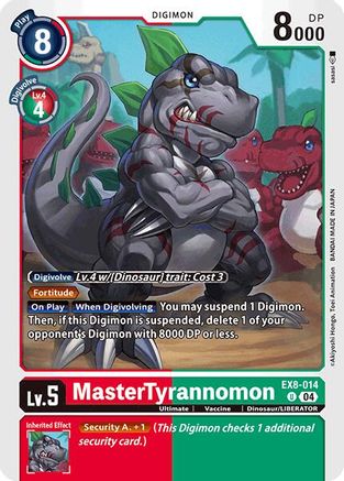 MasterTyrannomon (EX8-014) - Chain of Liberation