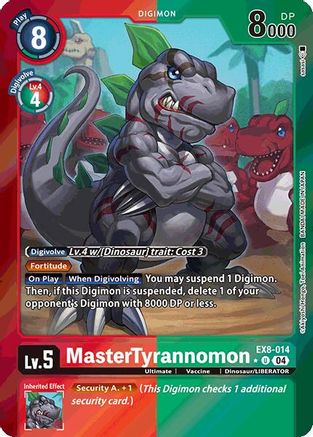 MasterTyrannomon (Limited Foil) (EX8-014) - Chain of Liberation Foil