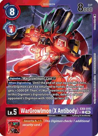 WarGrowlmon (X Antibody) (Limited Foil) (EX8-015) - Chain of Liberation Foil