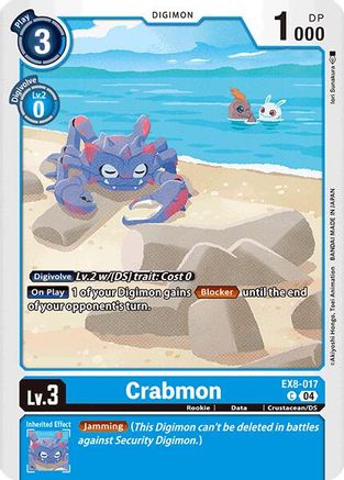 Crabmon (EX8-017) - Chain of Liberation