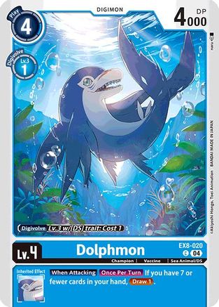 Dolphmon (EX8-020) - Chain of Liberation