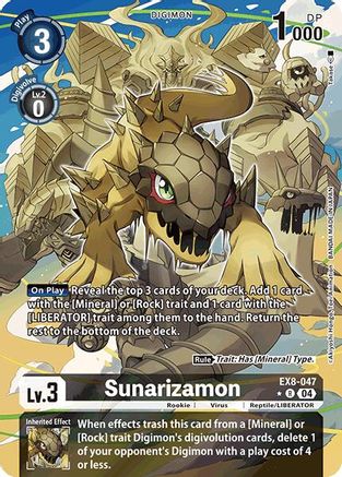 Sunarizamon (Alternate Art) (EX8-047) - Chain of Liberation Foil