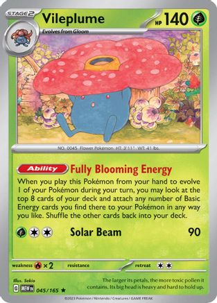 Vileplume - 045/165 (Scarlet and Violet: 151) 45 -