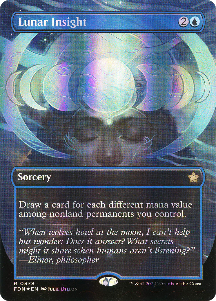 Lunar Insight (FDN-378) -  (Borderless) Foil