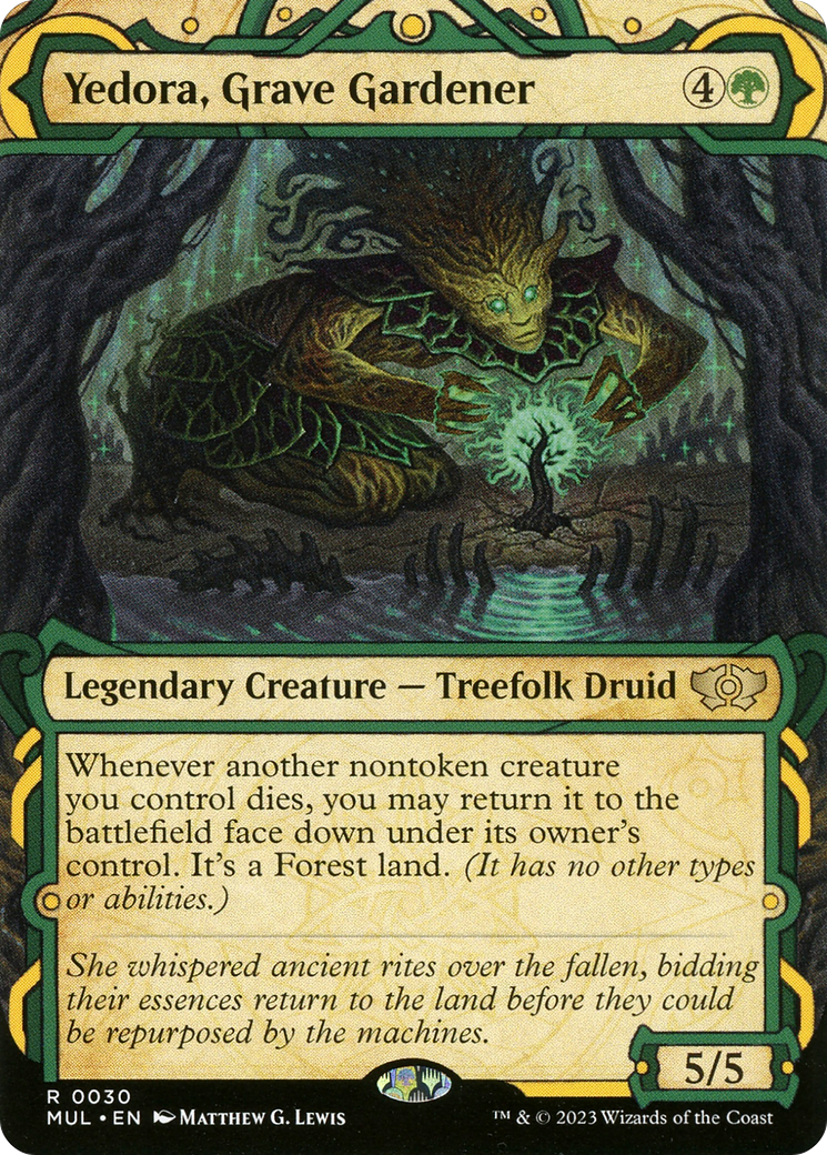 Yedora, Grave Gardener (MUL-030) - : (Showcase) (Borderless) Foil