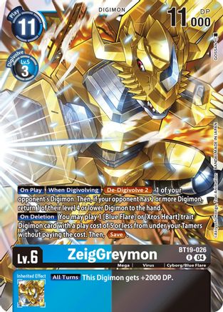 ZeigGreymon (BT19-026) - Release Special Booster 2.5 Foil